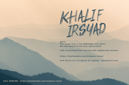 Khalif Irsyad font